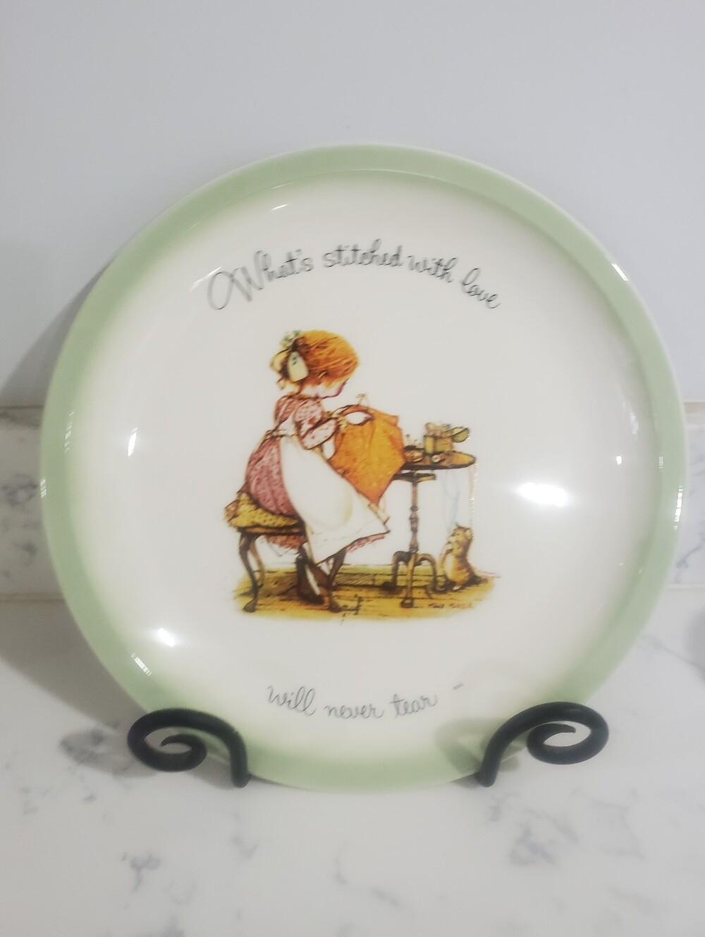 Vintage Holly Hobbie Plate